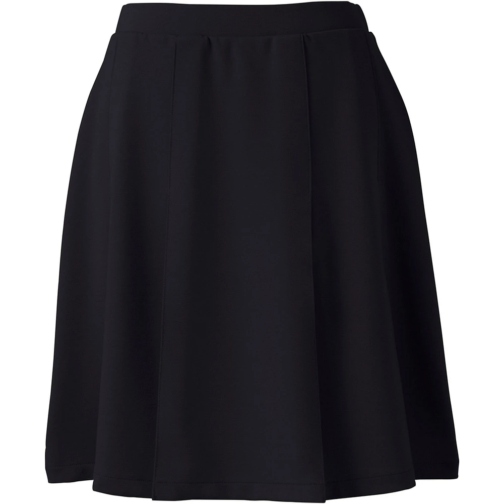 Lands' End Women's School Uniform Ponte Pleat Skirt at the Knee