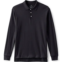 Lands' End Men's Long Sleeve Interlock Polo Shirt