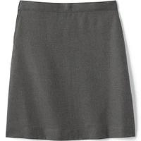 Lands' End Girls School Uniform Solid A-line Skirt Below the Knee