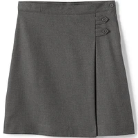 Lands' End Girls School Uniform Solid A-line Skirt Below the Knee