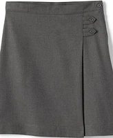 Lands' End School Uniform Girls Child Plus Solid A-line Skirt Below the Knee