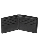 Mancini Men's Buffalo Rfid Secure Center Wing Wallet with Coin Pocket