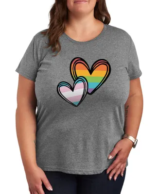 Hybrid Apparel Trendy Plus Pride Graphic T-shirt