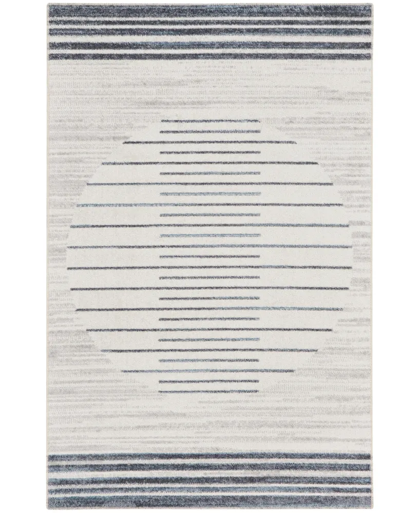 Nourison Home Astra Machine Washable ASW04 3'3" x 5' Area Rug