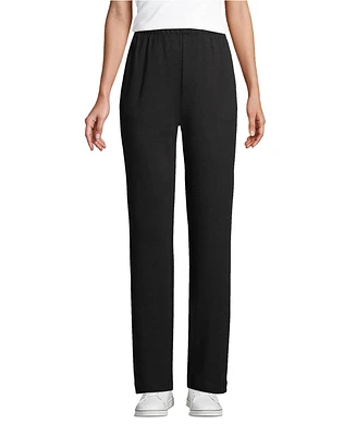 Lands' End Petite Sport Knit High Rise Elastic Waist Pants