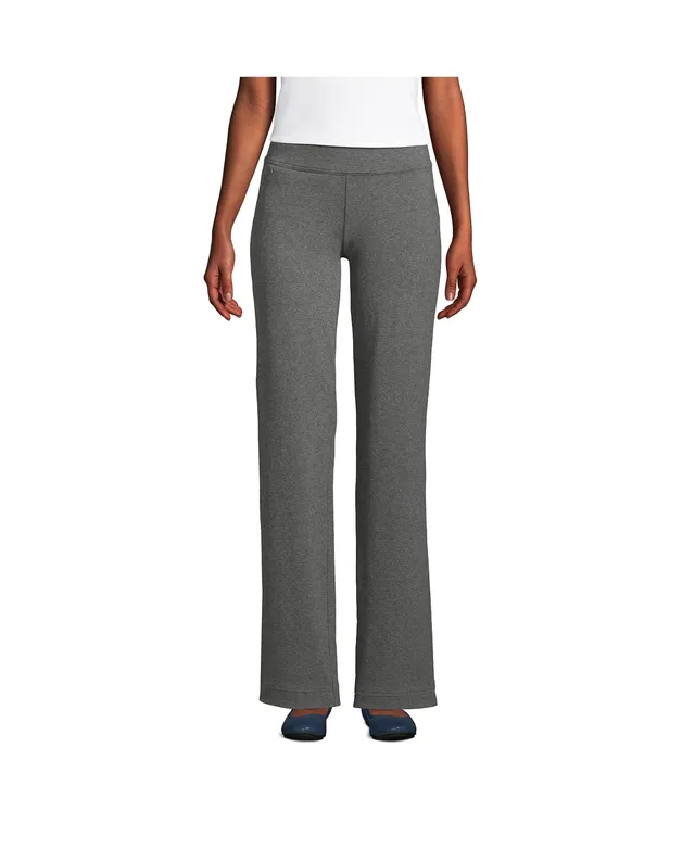 Lands' End Women's Tall Starfish High Rise Pintuck Straight Leg Elastic  Waist Pull On Ankle Pants 