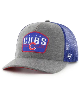 Men's '47 Brand Charcoal Chicago Cubs Slate Trucker Snapback Hat