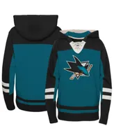 Preschool Boys and Girls Teal San Jose Sharks Ageless Revisited Lace-Up V-Neck Pullover Hoodie