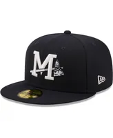 Men's New Era Navy Mississippi Braves Authentic Collection 59FIFTY Fitted Hat