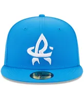 Men's New Era Blue Rocket City Trash Pandas Authentic Collection Alternate Logo 59FIFTY Fitted Hat