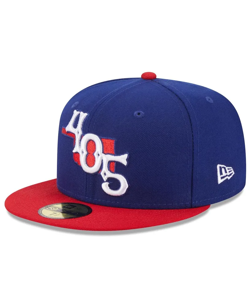 Men's New Era Blue Oklahoma City Dodgers Authentic Collection Alternate Logo 59FIFTY Fitted Hat