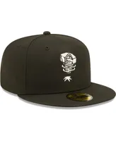 Men's New Era Black Lansing Lugnuts Authentic Collection Team 59FIFTY Fitted Hat