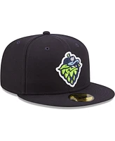 Men's New Era Navy Hillsboro Hops Authentic Collection 59FIFTY Fitted Hat