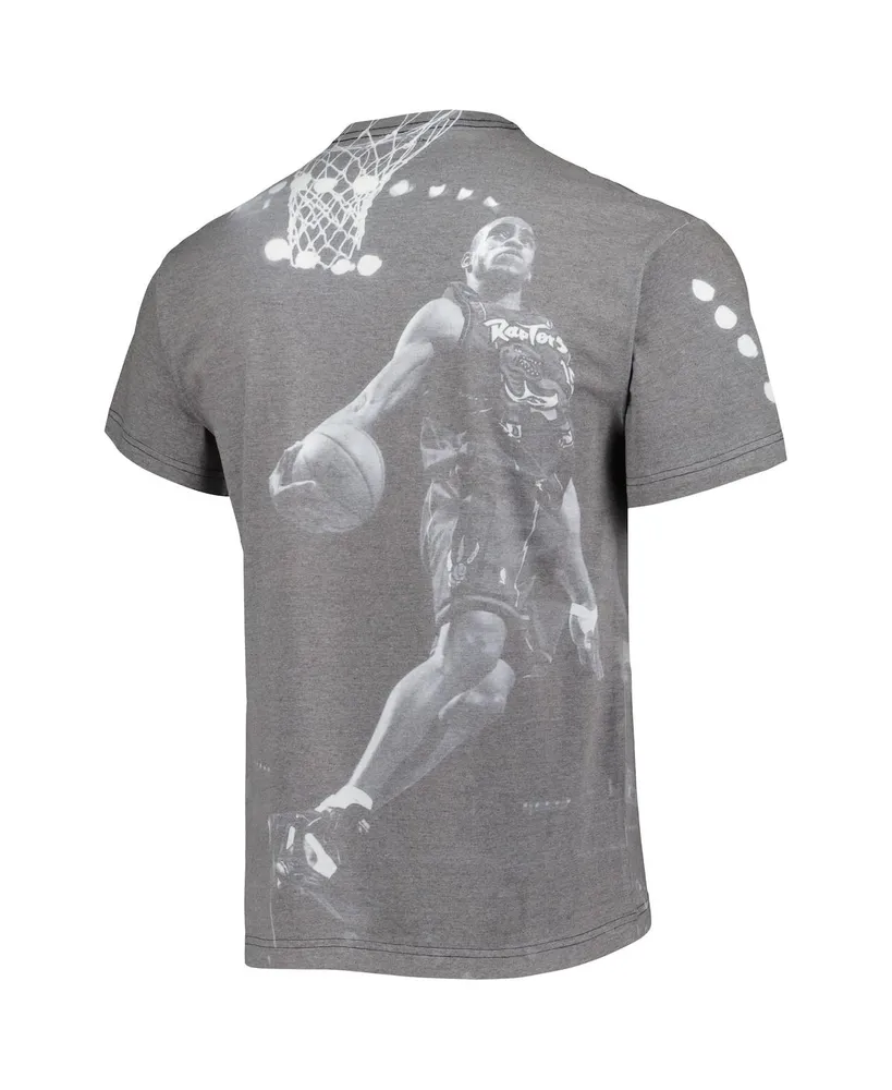 Men's Mitchell & Ness Vince Carter Heather Gray Toronto Raptors Above The Rim T-shirt