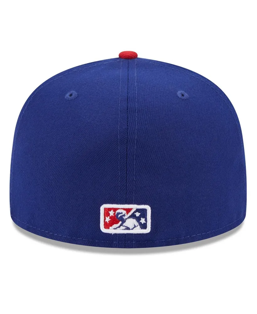 Men's New Era Blue Oklahoma City Dodgers Authentic Collection Alternate Logo 59FIFTY Fitted Hat