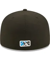 Men's New Era Black Jupiter Hammerheads Authentic Collection Team Home 59FIFTY Fitted Hat