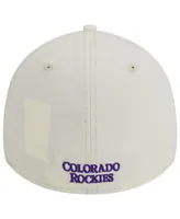 Men's New Era White Colorado Rockies Chrome Team Classic 39THIRTY Flex Hat