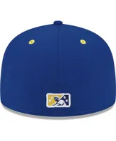 Men's New Era Blue Lynchburg Hillcats Copa De La Diversion 59FIFTY Fitted Hat