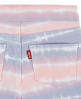 Levi's Baby Girls T-shirt and Pull On Denim Shorts, 2 Piece Set