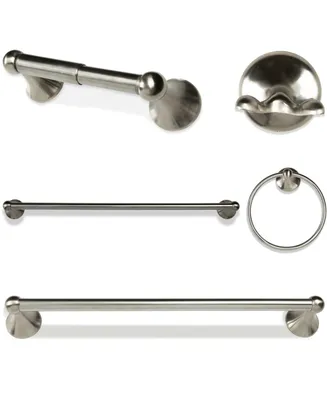 Bathroom Hardware Accessory Set Includes Towel Bar, Toilet Paper Holder, Hand Towel bar and Robe Hook - Bathroom Towel Rack Set