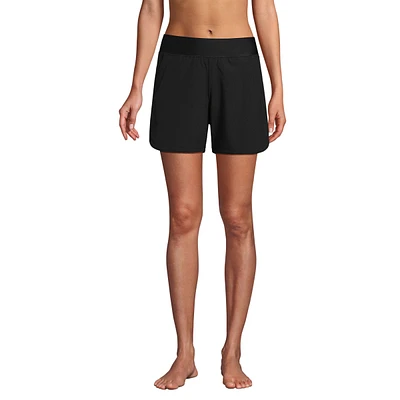 Lands' End Women's 5" Quick Dry Swim Shorts with Panty