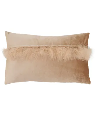 Saro Lifestyle Throw Pillow, 20" x 12"