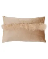 Saro Lifestyle Throw Pillow, 20" x 12"