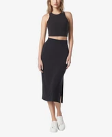 Andrew Marc Sport Women's Vented Midi Skirt