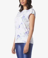 Andrew Marc Sport Women's Floral Printed Crew T-Shirt