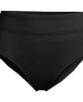 Lands' End Women's High Waisted Bikini Swim Bottoms
