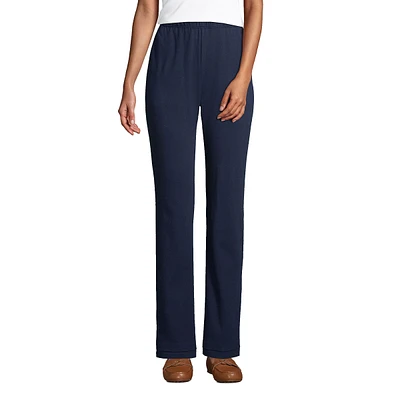 Lands' End Women's Sport Knit High Rise Elastic Waist Pants