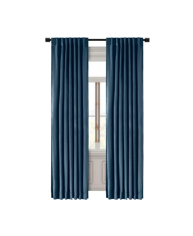 Ricardo Premium Velvet Rod Pocket With Back Tabs Curtain Panel 50"W x 84"L