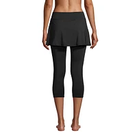 Lands' End Women's High Waisted Modest Swim Leggings with Upf 50 Sun Protection