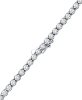 Men's Diamond 22" Link Necklace (10 ct. t.w.) in 10k White Gold