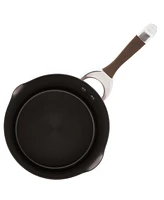 Circulon Symmetry Hard-Anodized Nonstick Induction Straining Sauce Pan with Lid, 3.5-Quart, Chocolate