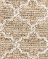 Jean Pierre Yohan - Machine Washable Trellis Tufted Runner Rug, 26" x 72"