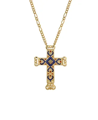 Symbols of Faith Enamel Cross Necklace