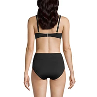 Lands' End Women's Twist Front Underwire Bikini Swimsuit Top Adjustable Straps
