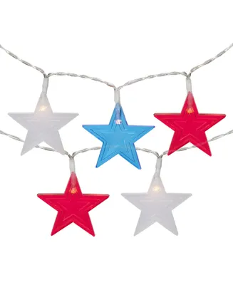 20-Count Patriotic Americana Star Led String Lights 9.5' Clear Wire
