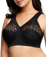 Women's Full Figure Plus MagicLift Cotton Wirefree Support Bra 1001