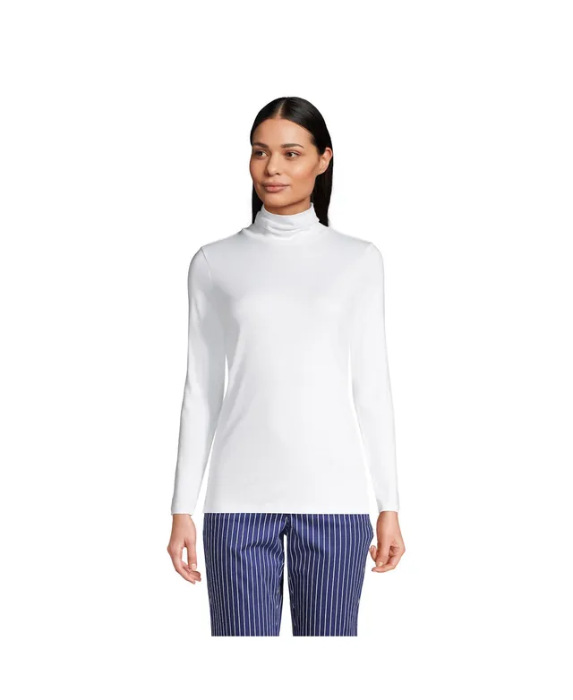 Women's Supima Cotton Long Sleeve Turtleneck