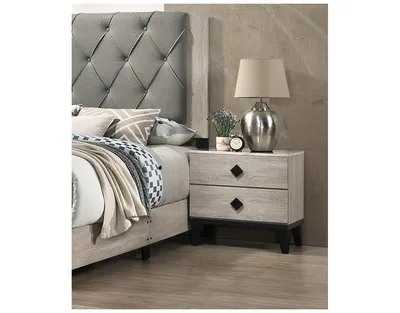 Simplie Fun Bedroom Furniture Contemporary Look Nightstand