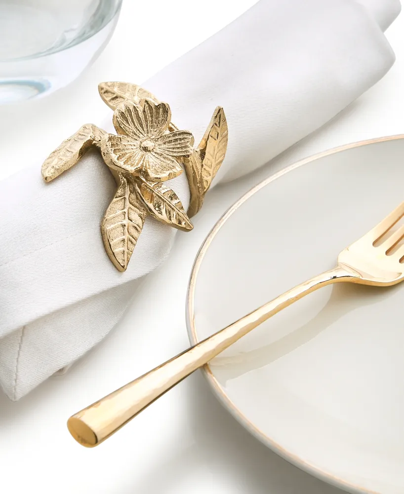 Charter Club Gilded Napkin Rings, Set of 4, Created for Macy's