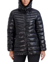 Cole Haan Women's Shine Hooded Packable Puffer Coat