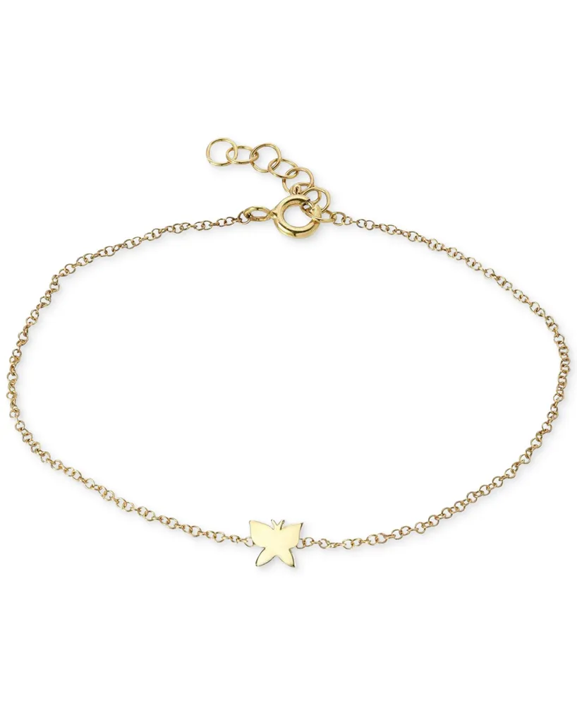 Zoe Lev Butterfly Link Bracelet in 14K Gold