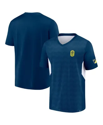 Men's Fanatics Navy Nashville Sc Extended Play V-Neck T-shirt