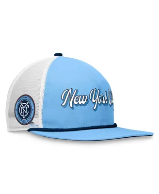 Men's Fanatics Light Blue, White New York City Fc True Classic Golf Snapback Hat
