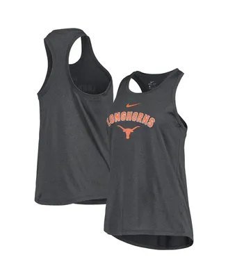 Women's Nike Anthracite Texas Longhorns Arch and Logo Classic Performance Tank Top