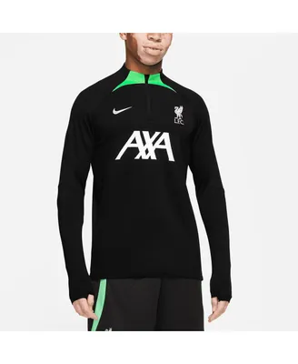 Men's Nike Liverpool Strike Drill Performance Raglan Quarter-Zip Long Sleeve Top
