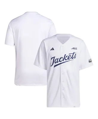Men's adidas White Georgia Tech Yellow Jackets Team Baseball Jersey